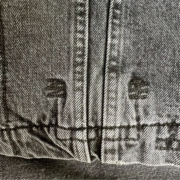 R13 Lyle Trucker Jacket. Denim. Dark grey/black. Gently used - Picture 12 of 12